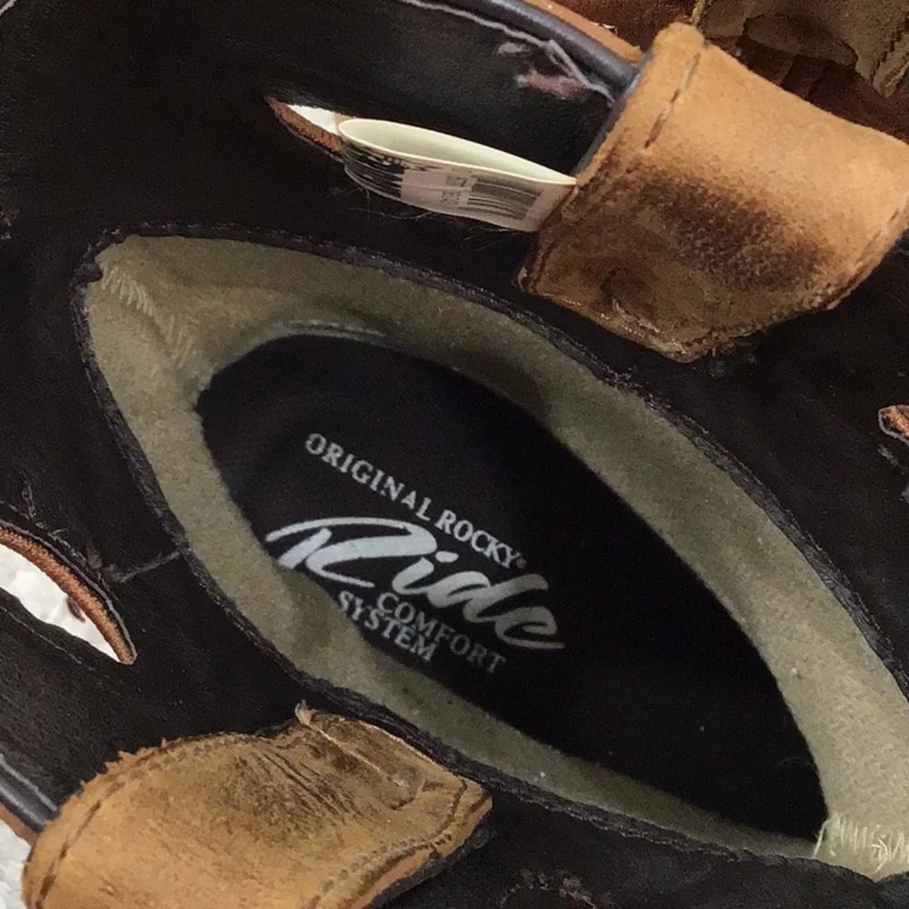 Rocky men’s Branson leather ride comfort boots